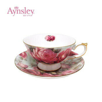 Aynsley(エインズレイ)　ステッチコール　モダンローズ　ティーカップ＆ソーサー(C/S)　STCL00004C