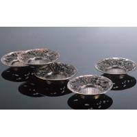 138-01　茶托　瑞龍地紋(山吹色)