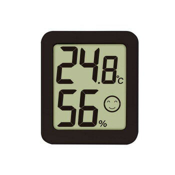 シンワ測定　デジタル温湿度計　環境チェッカー　ミニ　ブラック　73245