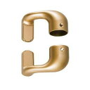 手すり部材 BAUHAUS セレクト 32縦枠用持出スリムブラケットカバー付 上下セット BE-49G ゴールド 040-6016