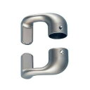 手すり部材 BAUHAUS セレクト 32縦枠用持出スリムブラケットカバー付 上下セット BE-49S シルバー 040-6017