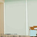 タチカワ ファーステージ ロールスクリーン オフホワイト 幅190×高さ200cm プルコード式 TR-1026 アクアブルー