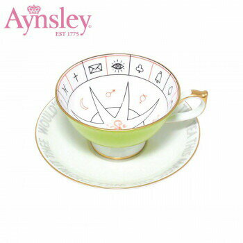 Aynsley(エインズレイ)　ネルロス　フォーチュンテリング　ティーカップ＆ソーサー(C/S)　ライムグリーン　NLRS00006Cのサムネイル