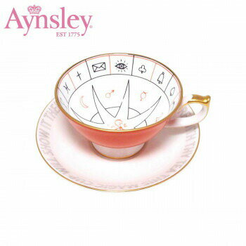 エインズレイ ティーカップ Aynsley(エインズレイ)　ネルロス　フォーチュンテリング　ティーカップ＆ソーサー(C/S)　コーラル　NLRS00004C