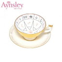 エインズレイ ティーカップ Aynsley(エインズレイ)　ネルロス　フォーチュンテリング　ティーカップ＆ソーサー(C/S)　イエロー　NLRS00005C