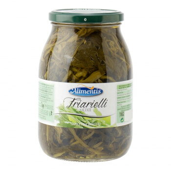 イタリア産フリアリエッリのオイル漬けフリアリエッリをソテーし、にんにくとチリペッパー、塩で味付けし、ひまわり油に漬けています。※北海道・沖縄・離島は別途送料を頂きます。ご了承ください。※商品のデザインや仕様等は予告なく変更される場合がございます。内容量内容総量1000g、固形量600gサイズ個装サイズ：34×22×19cm重量個装重量：8950g仕様賞味期間：製造日より1,080日生産国イタリア原材料名称：ナポリ風アブラナ・オイル漬け野菜(ナポリアブラナ、ニンニク、赤トウガラシ)ヒマワリ油、塩/酸味料保存方法高温多湿及び直射日光を避け冷暗所で保存製造（販売）者情報輸入者:株式会社フードライナー神戸市東灘区向洋町東4-15-19fk094igrjs