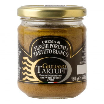 ジュリアーノ・タルトゥーフィ　ポルチーニクリーム　白トリュフ入り　160g　12本...