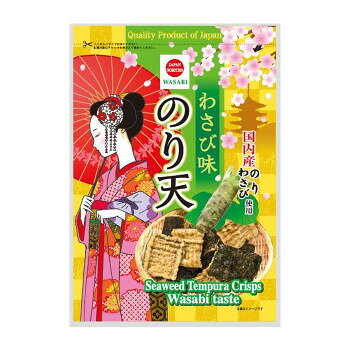安曇野産わさびをツンと効かせたのり天安曇野産わさびをツンと効かせたのり天です。おつまみにおすすめです。内容量125gサイズ個装サイズ：47×30×53cm重量個装重量：3900g仕様賞味期間：製造日より180日生産国日本原材料名称：海藻類加工品小麦粉、植物油、のり(国産)、でん粉、わさびシーズニング、食塩、砂糖、卵白、青のり(国産)/セルロース、調味料(アミノ酸等)、甘味料(甘草、ステビア)、香料、香辛料抽出物、着色料(紅花黄、クチナシ)アレルギー表示卵、ごま、大豆、鶏肉、小麦（原材料の一部に含んでいます）保存方法常温保存製造（販売）者情報【製造者】まるか食品株式会社広島県尾道市美ノ郷町本郷455-10fk094igrjs
