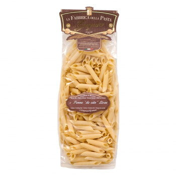 ラ・ファッブリカ・デッラ・パスタのイタリア産パスタ。低温で長時間ゆっくり乾燥して作られています。※調理時間はあくまで目安です。火力や調理器具により異なる場合があります。※北海道・沖縄・離島は別途送料を頂きます。ご了承ください。※商品のデザインや仕様等は予告なく変更される場合がございます。内容量500gサイズ個装サイズ：23×40×30cm重量個装重量：8700g仕様調理時間:約11分賞味期間：製造日より1,080日生産国イタリア原材料名称：マカロニ類デュラム小麦(セモリナ)アレルギー表示小麦（原材料の一部に含んでいます）保存方法高温多湿及び直射日光を避け常温で保存製造（販売）者情報輸入者:株式会社フードライナー神戸市東灘区向洋町東4-15-19fk094igrjs