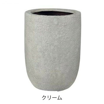 岩のような表面のナチュラルな植木鉢まるで岩のような表面のナチュラルな表情が魅力。樹脂とガラス繊維を混ぜたFRP製は、軽量で耐久性のある植木鉢です。※ハンドメイドの為、サイズ・色が多少異なる場合がございます。返品交換不可となりますのでご了承ください。※モニターの設定などにより、実際の商品と色味や素材の見え方が異なる場合がございます。あらかじめご了承ください。※外寸は外側の最大サイズ、内寸は口径サイズを表記しています。製品により入荷時期によっては誤差が生じる場合がございます。また重量・容量は目安としてご参考ください。サイズ外寸:幅320×奥行320×高さ450mm、内寸:直径260×高さ440mm個装サイズ：32×32×45cm重量2300g個装重量：2300g素材・材質FRP仕様容量:約30L穴あり生産国ベトナムfk094igrjs