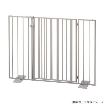 置くだけ簡単設置檻のような柵から卒業できます。おしゃれなペットゲートです。置くだけで簡単に設置できます。連結できるので、間口に広さに合わせて設置できます。※こちらは組立商品です。※6kgまでの小型犬向けの簡易型侵入防止用ゲートになります。※商品は手作りの為、塗装や形状に多少のばらつきがございます。※また、3mmほどの誤差が生じることがございます。予めご理解のほどよろしくお願い申し上げます。サイズW81×L22×H61cm個装サイズ：4.5×61.5×63.0cm重量個装重量：4540g素材・材質スチール(粉体塗装)仕様組立式生産国中国fk094igrjs