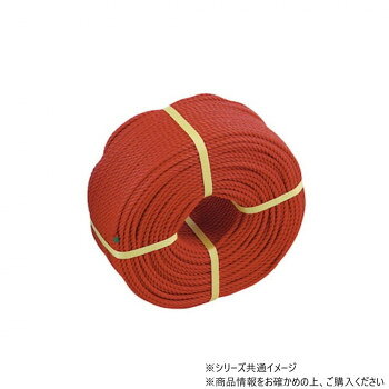 三和体育製販 グラウンドロープ6mm×200m ロープのみ 赤 S-2877