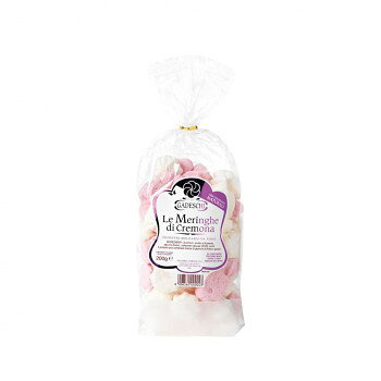 食感の良いメレンゲです。バニラ風味とストロベリー風味のサクサクとした食感のメレンゲを詰め合わせました。※土日祝の着指定不可。サイズ個装サイズ：29.5×21×38.5cm重量個装重量：2400g仕様賞味期間：製造日より720日セット内容200g×10個セット生産国イタリアfk094igrjs