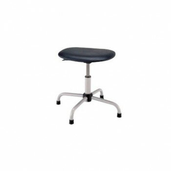 サカエ 作業用ワークチェアー 固定式 背もたれ無し 390×380×377mm S4P-BKN