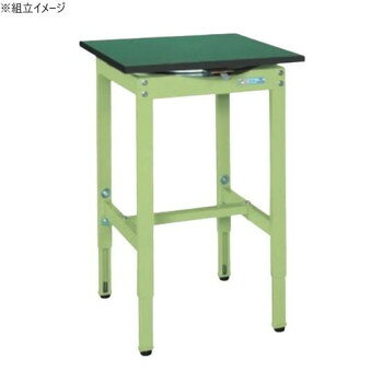天板を回転させることで作業効率アップ組み立てや検査工程などに最適。ストッパーが付いている為、回転・固定が簡単に行えます。※配達希望日の明記は可能ですが、確約ではございません。※この商品は3個口での出荷になります。(目安個装サイズ:620×650×140mm:18.35kg/60×490×50mm:0.6kg/520×720×115mm:13.1kg)※お届けは車上渡しとなります。※搬入場所の状況等によって搬入制限や追加料金が生じる場合があります。※法人への配送の場合は、必ず法人名をご記載ください。サイズ外寸:W600×D600×H760〜960mm、天板サイズ:600×600×21mm、天板厚:25mm個装サイズ：62×65×14cm重量29kg個装重量：18350g素材・材質フタル酸エステル(4種)対応天板仕様外寸:W600×D600×H760〜960mm均等耐荷重:150kg本体色:サカエグリーン質量:29kg天板サイズ:600×600×21mm天板種類:改正RoHS指令10物質対応サカエリューム天板天板カラー:グリーン天板厚:25mmアジャスター:樹脂製　ネジ径M12×P1.75組立式生産国日本fk094igrjs