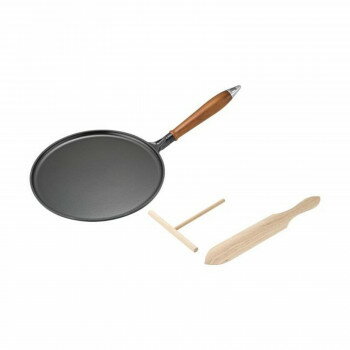 ストウブ(staub)　木柄クレープパン　28cm　40509-525　RST6201