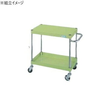 サカエ CSパールワゴン軽量タイプ グリーン CSP-6062L