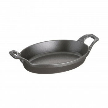 ストウブ(staub) オーバルスタッカブルディッシュ 21cm 黒 40509-391 RST5002