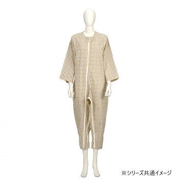 素材と機能にこだわって開発された介護ねまきです。胃ろう用・尿管用カテーテルなどをつけたままでも介護のしやすい両開きファスナーを採用。部分開閉が可能です。●フルオープン式のファスナーや股ファスナーを前面に配置することにより、着替えや清拭・おむつ交換がしやすくなります。●背面に縫い目やつぎ目がないので、床ずれの原因となる肌への刺激が軽減されます。●生地は各タイプともソフトな肌ざわりの素材を使用しています。■洗濯方法液温40度限度、洗濯機弱サイズL個装サイズ：42×28×4cm重量約500g個装重量：550g素材・材質綿100%仕様介護医療用品　カテゴリー:衣類関連用品　用途:介護ねまきサイズ　L:身長160〜175cm、胸囲96〜104cm、ヒップ92〜100cm生産国フィリピンfk094igrjs