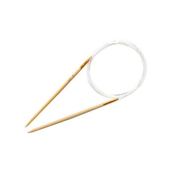 場所をとらずいつでも、どこでも編める!竹針とコードが一体の竹製輪針。場所をとらずいつでも、どこでも編めます。コードがやわらかく、ソフト。竹針との接合部分がなめらかでしかも強い。子供〜大人のセーター、ベストに最適。※この輪針の竹針との接合部分は「金属式」となります。サイズ長さ60cm、太さ3.6mm個装サイズ：1×19.2×6.5cm重量個装重量：10g生産国日本fk094igrjs