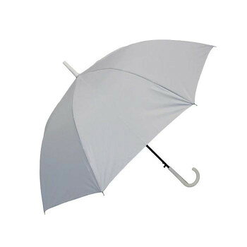 シンプルデザイン太めのグログランテープを胴ネームに使用したレディース向けの雨傘です。ハンドル・石突はつや消しホワイト仕様のエレガントなデザインです。軽くて丈夫なグラスファイバー親骨仕様です。サイズ60cm個装サイズ：60×5×5cm重量個装重量：500g素材・材質生地:ポリエステル手元:PPカラー(つや消し)仕様60cmジャンプ親骨グラスファイバー生産国中国fk094igrjs