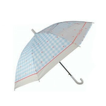 アテイン 傘 Cute Check55cm　オフ白 1428