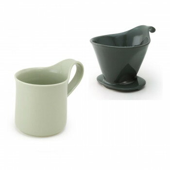 ZERO JAPAN(ゼロジャパン) ドリッパー＆カフェマグセット ドリッパートレイ付 DMZ-16 SGY/MI