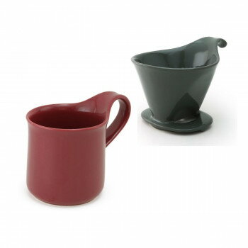 ZERO JAPAN(ゼロジャパン) ドリッパー＆カフェマグセット ドリッパートレイ付 DMZ-16 SGY/BUG