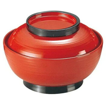 Ramen Bowls - 福井クラフト　TA4.5寸乱引三日月丼 朱ツバ黒 33601440