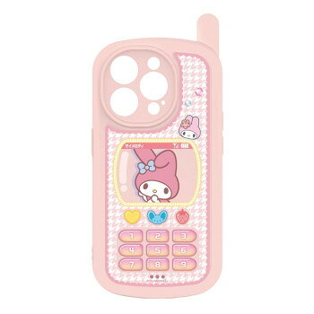 산리오 iPhone15Pro 대응 레트로 가라케 스타일 케이스 마이 멜로디 SANG-383MM