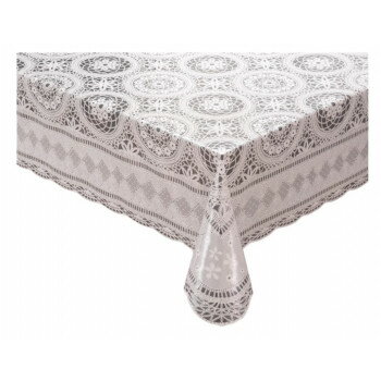 マイパールレーステーブルクロス　ロゼットシリーズ 120cm×150cm　アイボリー フローレンス　IV