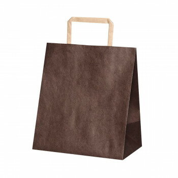 平紐手提袋　H平2214　ショコラ 50枚 XZK69938