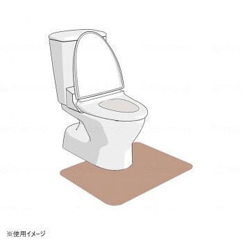 シンエイテクノ ゼオシーター ブラウン 55cm×60cm(洋式) 洋式トイレマット 462007