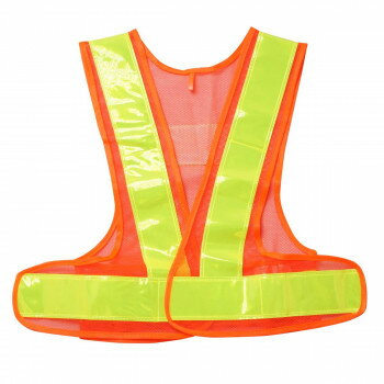 小野商事 エース 安全ベスト 女性用フリーサイズ 橙×黄 WS2704