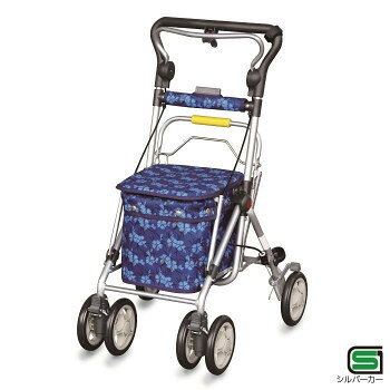 ミドルサイズのシルバーカーメッシュバッグがついているのでたくさんの荷物の時でも大変便利です。サイズ寸法:開:幅48×奥行54×高さ81〜91cm/閉:幅48×奥行27×高さ75cm、座面寸法:幅27×奥行32×高さ44cm、バッグ寸法:幅21×奥行25×高さ23cm個装サイズ：48×29×77.5cm重量4.5kg個装重量：4500g素材・材質本体:アルミ、合成樹脂バッグ:ポリエステル車輪:EVA樹脂仕様座席耐荷重:75kg積載量:6kg車輪:15cm生産国台湾fk094igrjs