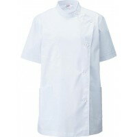 アプロン　横掛け　レディス横掛け半袖　O-157対応制菌加工　(ホワイト)　360-30