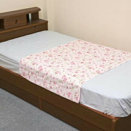 コベス　防水ソフトパイルシーツ(花柄)ピンク BPS-2