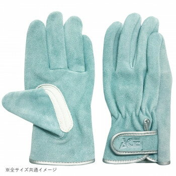 小野商事 エース AAA級 牛床革手袋 エースプレミアム オイル マジックテープ Lサイズ AG4580