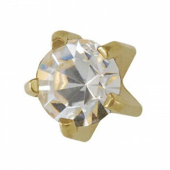 JPS セイフティピアッサー 耳用ロングタイプ シャンパンゴールド(純チタン処理医療用ステンレス) 4月 7M104ZL