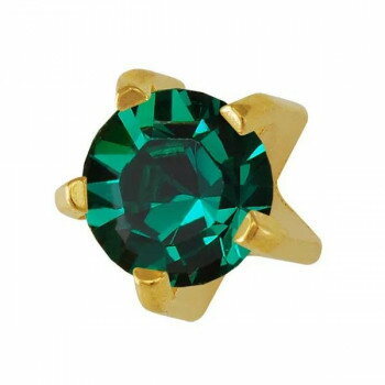 JPS セイフティピアッサー 耳用ロングタイプ ゴールドカラー(純金処理医療用ステンレス) 5月 7M105YL