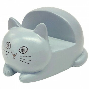 にゃふにゃふ レジン スマホスタンド　GY 　74459