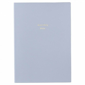 2026年 手帳 ダイアリー isshoni.仕事まとめ マンスリー B6 BL E8747