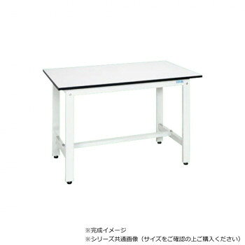 サカエ 軽量作業台KHタイプ 抗菌加工 ポリエステル天板 パールホワイト 1200×900×8...