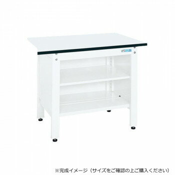 軽量な一人用の作業台本体は角パイプ(構造用鋼管)を使用しているため非常に堅牢でしかもホコリが溜まりません。※配達希望日の明記は可能ですが、確約ではございません。※この商品は7個口での出荷になります。(目安個装サイズ:460×510×65mm:4.4kg/460×710×30mm:3.3kg/530×710×145mm:9.95kg/105×760×85mm:3.4kg/510×735×65mm:3.3kg/205×710×40mm:2.1kg/620×920×30mm:4.45kg)※お届けは車上渡しとなります。※搬入場所の状況等によって搬入制限や追加料金が生じる場合があります。サイズ外寸:W900×D600×H740mm個装サイズ：46×51×7cm重量33kg個装重量：4400g素材・材質天板種類:ポリエステル天板仕様外寸:W900×D600×H740mmカラー:パールホワイト均等耐荷重:350kg質量:33kg天板サイズ:W900×D600×H21mm天板種類:ポリエステル天板天板カラー:ホワイトアジャスター:樹脂製　ネジ径M12×P1.75組立式付属品中棚生産国日本fk094igrjs