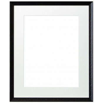 ラーソン・ジュール マンティーヤ 水彩F8S 中抜きマット付き ブラック LJS-22496575