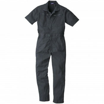 桑和 9907 半袖つなぎ Mサイズ チャコールグレー(23) SOWA