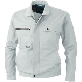 Coach Jackets - 桑和 193 長袖ブルゾン Lサイズ シルバーグレー(22) BULL WORKS