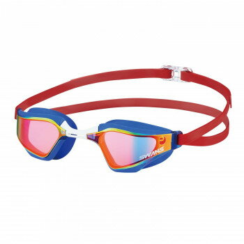 山本光学 SWANS スイムグラス 抗菌 ネイビー×シャドーミラー SR-72MPAFAB NASHD(4)