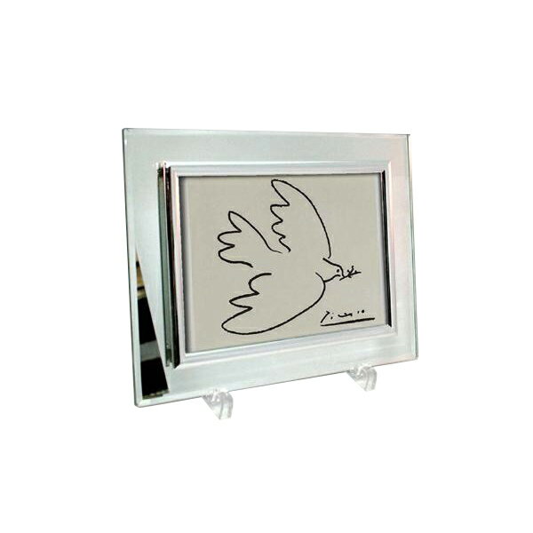 ミラーフォトフレーム　ピカソ「平和」　ハガキサイズ(150×105mm)対応　17089