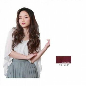 プリシラ めちゃ楽エクステ リラックスカール TX-26 耐熱 TRP・ルビーピンク